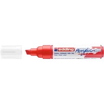 Edding 5000 akrylový marker široký klinový hrot červený 4-5000902