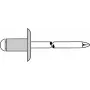 GESIPA slepý nit 4,0 x 12,0 mm hliník/oceľ veľká hlava - 500 kusov (1454097)