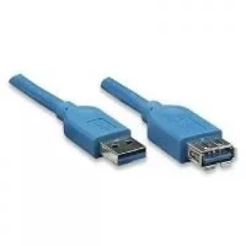 EXSYS EX-K1630-1 USB 3.2 Gen 1 kábel, USB-A na USB-B, 1m, modrá