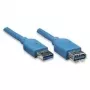 EXSYS EX-K1630-1 USB 3.2 Gen 1 kábel, USB-A na USB-B, 1m, modrá