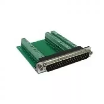 EXSYS EX-49035 D-SUB 37-pinový konektor samec na 39-pinový svorkovnicový blok adaptér, zelená/strieborná