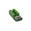 EXSYS EX-49060 adaptér 10-pin USB 3.0 konektor samica na terminal block