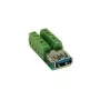 EXSYS EX-49060 adaptér 10-pin USB 3.0 konektor samica na terminal block
