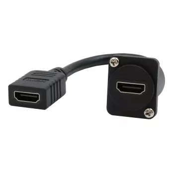 EXSYS EX-49163 káblový adaptér HDMI typu D, samica–samica, 20 cm