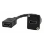 EXSYS EX-49163 káblový adaptér HDMI typu D, samica–samica, 20 cm