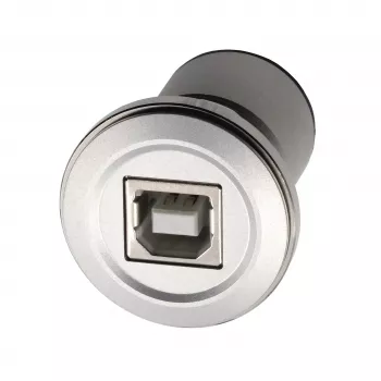 EXSYS EX-49193 kovový panelový montážny USB-2.0 adaptér USB-B konektor samica na USB-A konektor samica