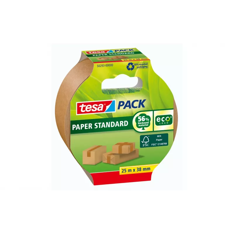 tesa STANDARD ecoLogo® 58293 baliaca páska hnedá 25 m x 38 mm