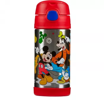 THERMOS FUNTAINER izotermická fľaša so slamkou, Disney Mickey, 0,35 L, nerezová oceľ, PP viečko 4113.411.035