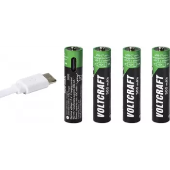 VOLTCRAFT Micro (AAA) Li-Ion batéria 500 mAh 1,5 V balenie 4 ks (VC-17275565)