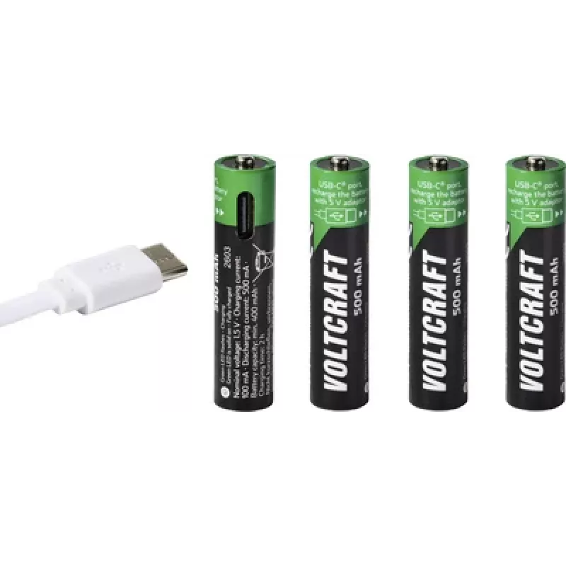 VOLTCRAFT Micro (AAA) Li-Ion batéria 500 mAh 1,5 V balenie 4 ks (VC-17275565)