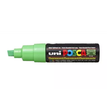 POSCA PC-8K pigmentový marker neónovozelený klinový hrot 8,0 mm PC8K V FLUO