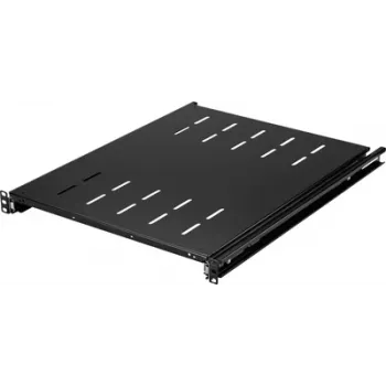 Renkforce RF-7112942 19 palcový rackový policový panel 1U výsuvný čierny