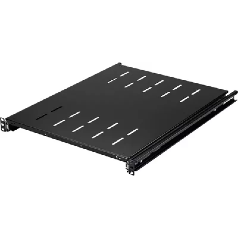 Renkforce RF-7112942 19 palcový rackový policový panel 1U výsuvný čierny