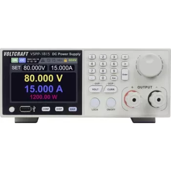 VOLTCRAFT VSPP-1815 rackový laboratórny napájací zdroj, 0-150 V/DC, 0-30 A, 1800 W, programovateľný, USB/RS-485/LAN VC-18673200