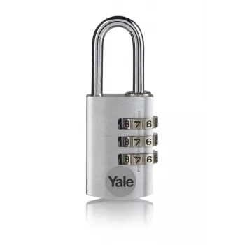Yale YE3CB/38/131/1/S 38mm strieborná kombinovaná visiaca zámka