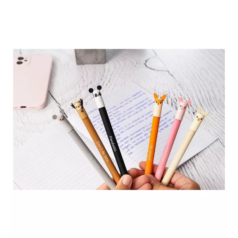 Faber-Castell Eberhard Faber Animal Erase it! gélové pero líška modrá 0,7 mm plniteľné 582105