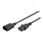 MicroConnect PE1413BL18 napájací kábel C14 na C13 1,8 m čierny