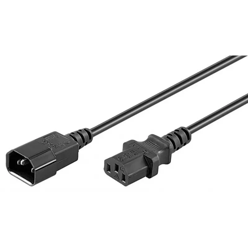 MicroConnect PE1413BL18 napájací kábel C14 na C13 1,8 m čierny