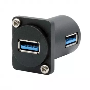 EXSYS EX-49154 D-typ adaptér USB-A konektor samica na samica 90°, USB 3.2 Gen 1