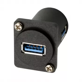EXSYS EX-49154 D-typ adaptér USB-A konektor samica na samica 90°, USB 3.2 Gen 1