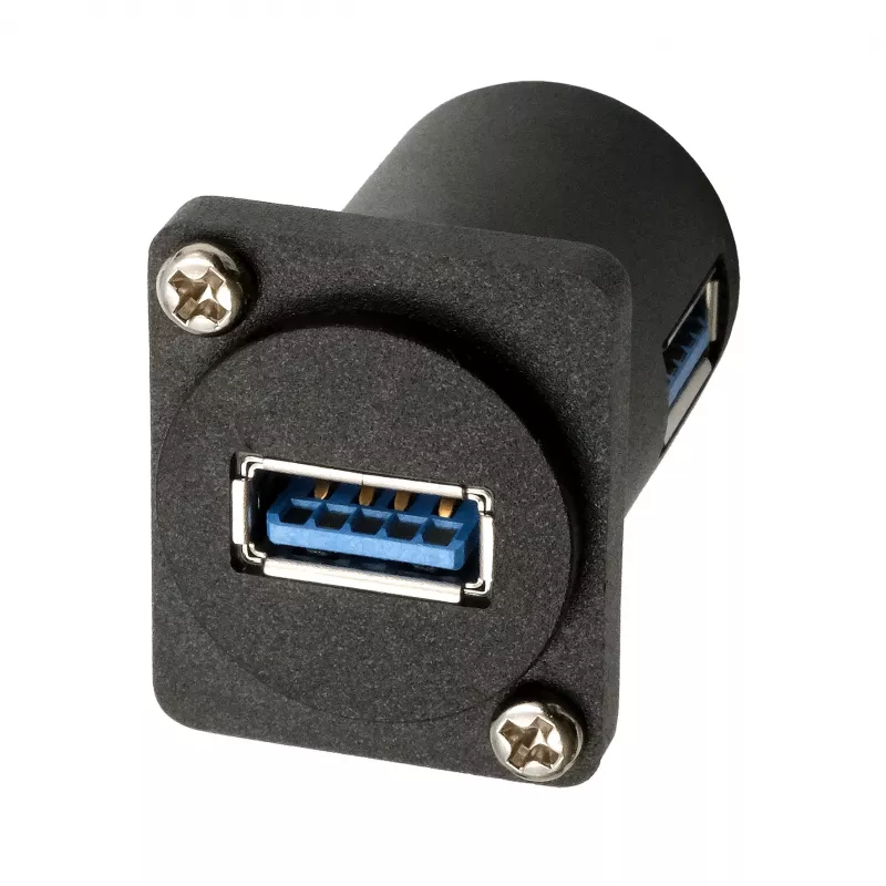 EXSYS EX-49154 D-typ adaptér USB-A konektor samica na samica 90°, USB 3.2 Gen 1