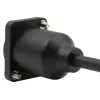 EXSYS EX-49166 D-typ adaptérový kábel USB-C konektor samica na samec, USB 3.2 Gen 2, 20 cm, čierny