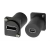 EXSYS EX-49170 DisplayPort na Mini DisplayPort konektor samica montážny adaptér, 4K UHD