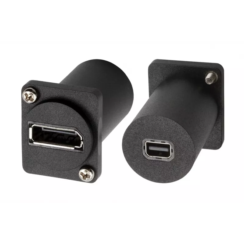 EXSYS EX-49170 DisplayPort na Mini DisplayPort konektor samica montážny adaptér, 4K UHD