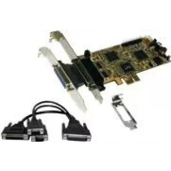 EXSYS EX-44344 2S/2P PCI-Express Multi-I/O karta s Octopus káblom, RS232 & IEEE1284