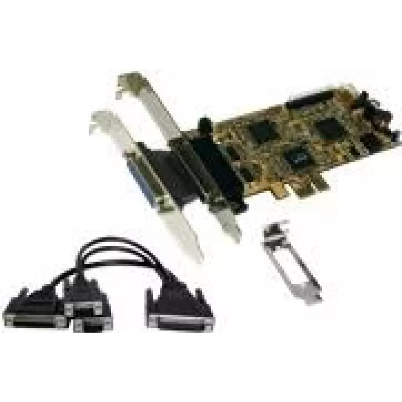EXSYS EX-44344 2S/2P PCI-Express Multi-I/O karta s Octopus káblom, RS232 & IEEE1284
