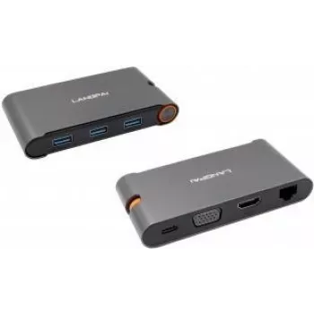EXSYS EX-1220HM USB 3.2 Gen 1 kovový hub so 7-in-1 portami pre notebook, MateBook a MacBook