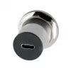 EXSYS EX-49195 USB-C konektor samica na USB-C konektor samica montážny adaptér, kov, USB 3.2 Gen 1