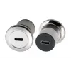 EXSYS EX-49195 USB-C konektor samica na USB-C konektor samica montážny adaptér, kov, USB 3.2 Gen 1