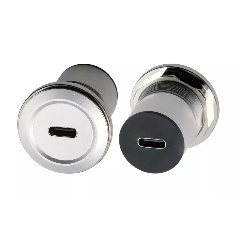 EXSYS EX-49195 USB-C konektor samica na USB-C konektor samica montážny adaptér, kov, USB 3.2 Gen 1