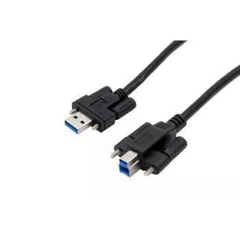 EXSYS EX-K1572V USB 3.0 kábel, 2 m, konektor Type-A samec na konektor Type-B samec, čierny