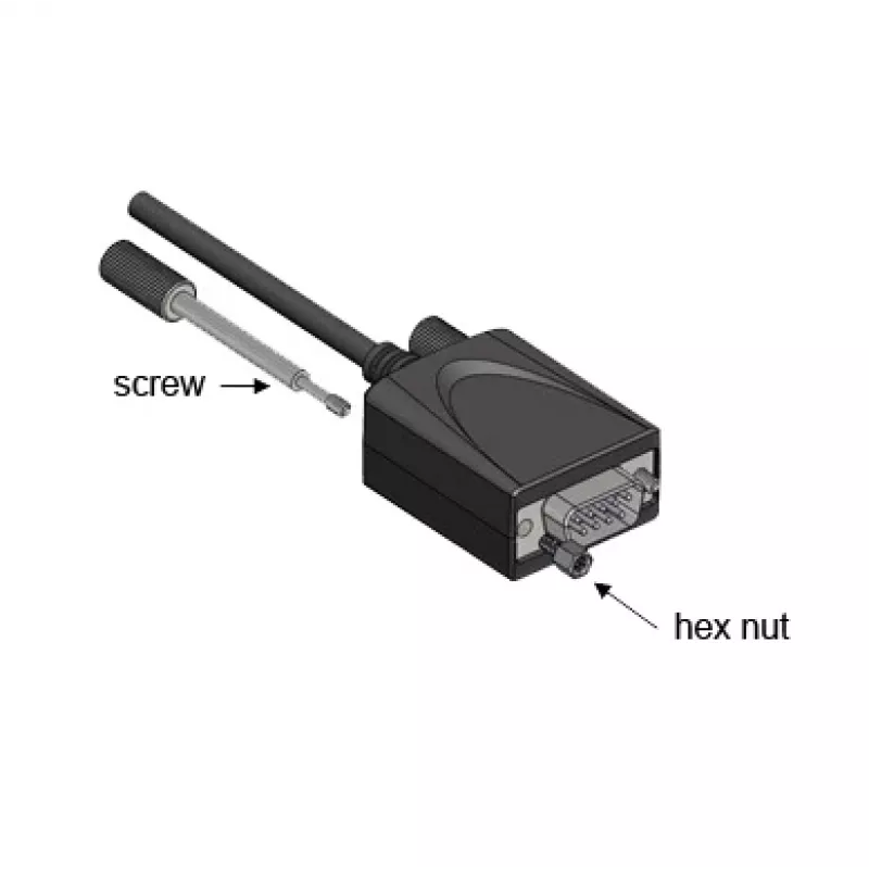 EXSYS EX-1311-2IS USB 2.0 na RS-232 sériový adaptér s čipovou sadou FTDI FT232RL, 921,6 Kbps, DB9 konektor samec, 0,8 m kábel