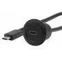 EXSYS EX-49222 USB-C panelový adaptérový kábel, USB 3.2 Gen 2, 10Gbps, 100W PD, 30cm