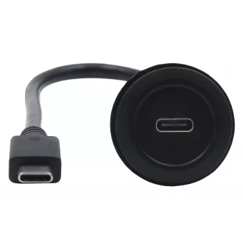 EXSYS EX-49222 USB-C panelový adaptérový kábel, USB 3.2 Gen 2, 10Gbps, 100W PD, 30cm