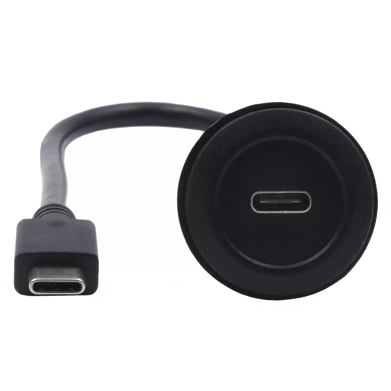 EXSYS EX-49222 USB-C panelový adaptérový kábel, USB 3.2 Gen 2, 10Gbps, 100W PD, 30cm