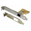 EXSYS EX-6071C PCI Express gigabitová ethernetová karta, 1x RJ45, Realtek, low profile bracket súčasťou