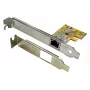 EXSYS EX-6071C PCI Express gigabitová ethernetová karta, 1x RJ45, Realtek, low profile bracket súčasťou
