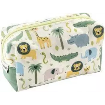FABER-CASTELL EBERHARD FABER Jumbo Safari peračník polyester s veľkou hlavnou priehradkou, zips, 1 kus (577438)
