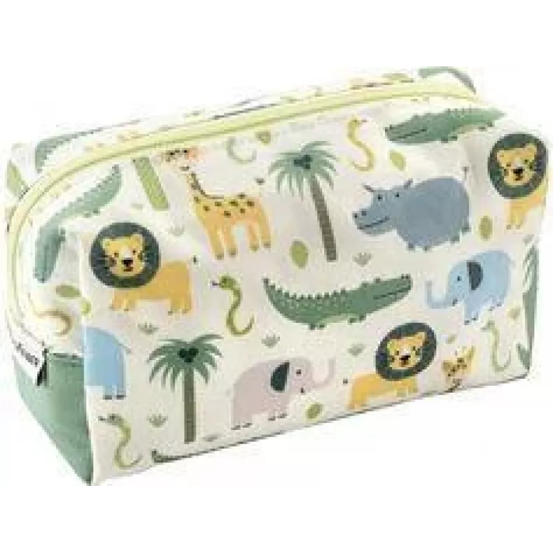 FABER-CASTELL EBERHARD FABER Jumbo Safari peračník polyester s veľkou hlavnou priehradkou, zips, 1 kus (577438)
