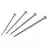 C.K Tools T4852P sada presných skrutkovačov, 4-dielna, plochý, 2,0/2,5/3,0/3,5 mm, chróm-vanádium, dvojzložková rukoväť