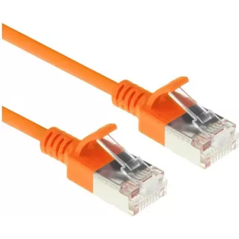 ACT DC7130 0,15 m LSZH U/FTP CAT6A Datacenter Slimline patch kábel Snagless RJ45 oranžový