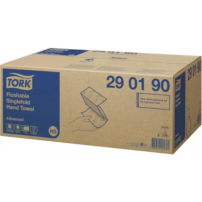 Tork 290190 Advanced 2-vrstvová rolka uterákov, biela, 150 m, 6 rolí