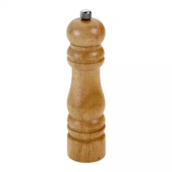 Metaltex Spice Line manuálny mlynček na korenie, gumovníkové drevo, hnedý, 170 mm, nastaviteľná hrubosť mletia, plnenie zhora, 1 ks 586017010