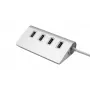 EXSYS EX-1134-2 USB 3.2 Gen 1 4-portový hub s USB-C káblom a USB-A adaptérom