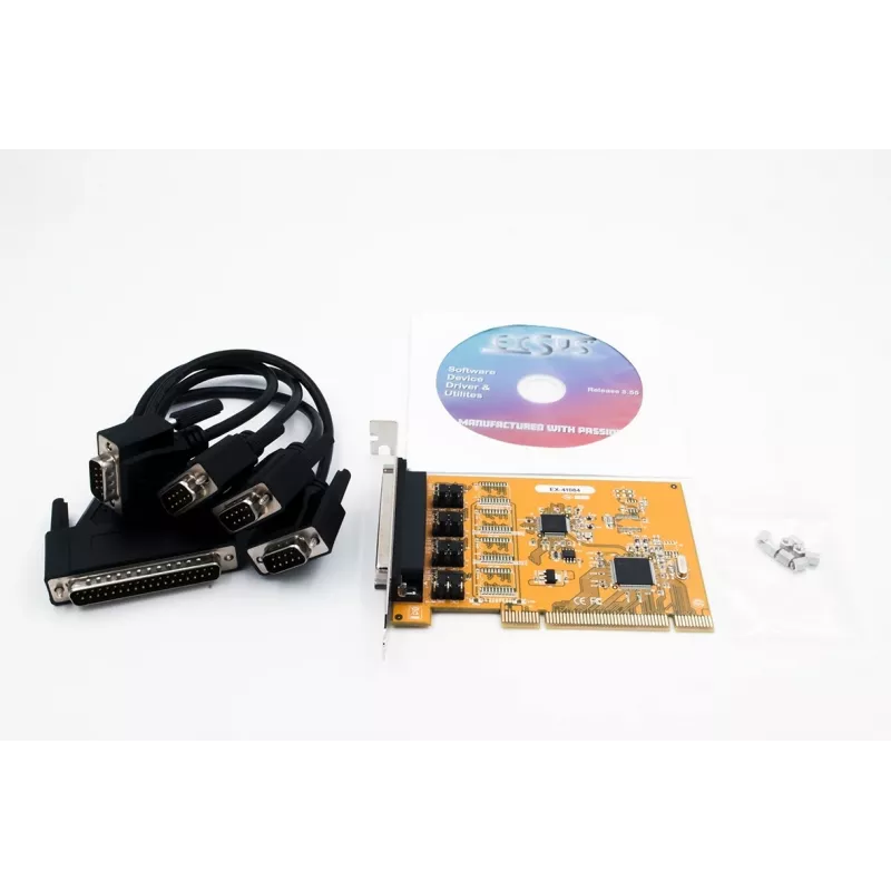 EXSYS 4-port RS-232 PCI sériová karta s čipovou sadou FTDI (EX-41084)