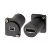EXSYS EX-49169 D-typ adaptér Mini DisplayPort konektor samica na DisplayPort konektor samica panelová montáž